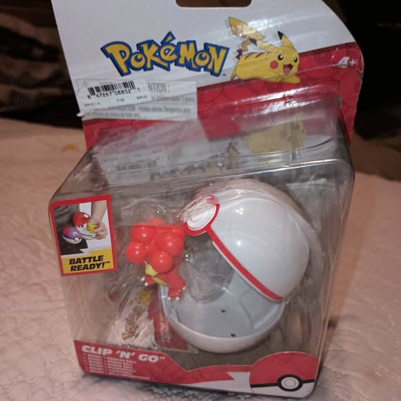 NEW Pokemon Clip N Go Magby and Premier Ball - Picture 4 of 6